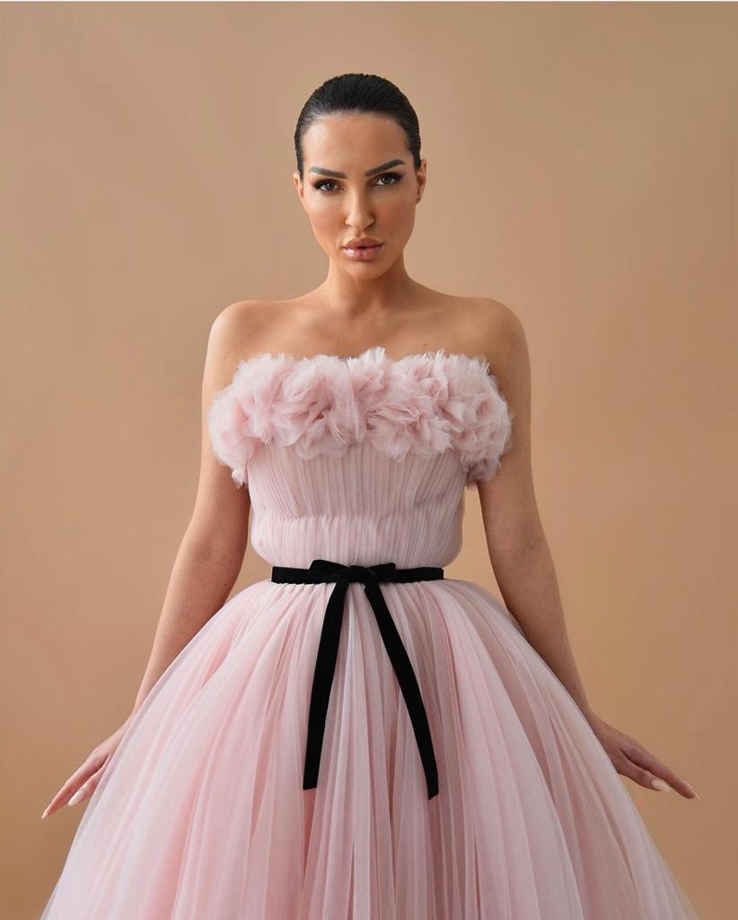 corset midi dress tulle Tulle Corset Midi Dress Kiki Risa Clothing