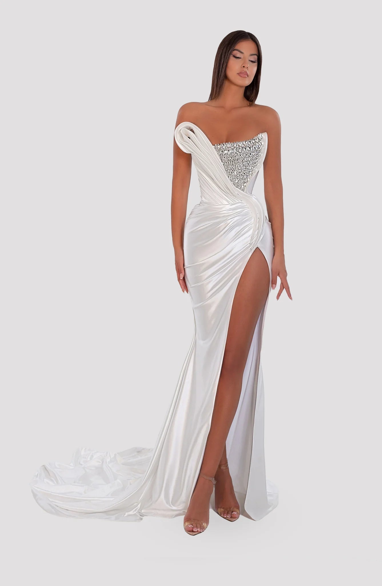 DIAMOND ENCRUSTED CORSET GOWN