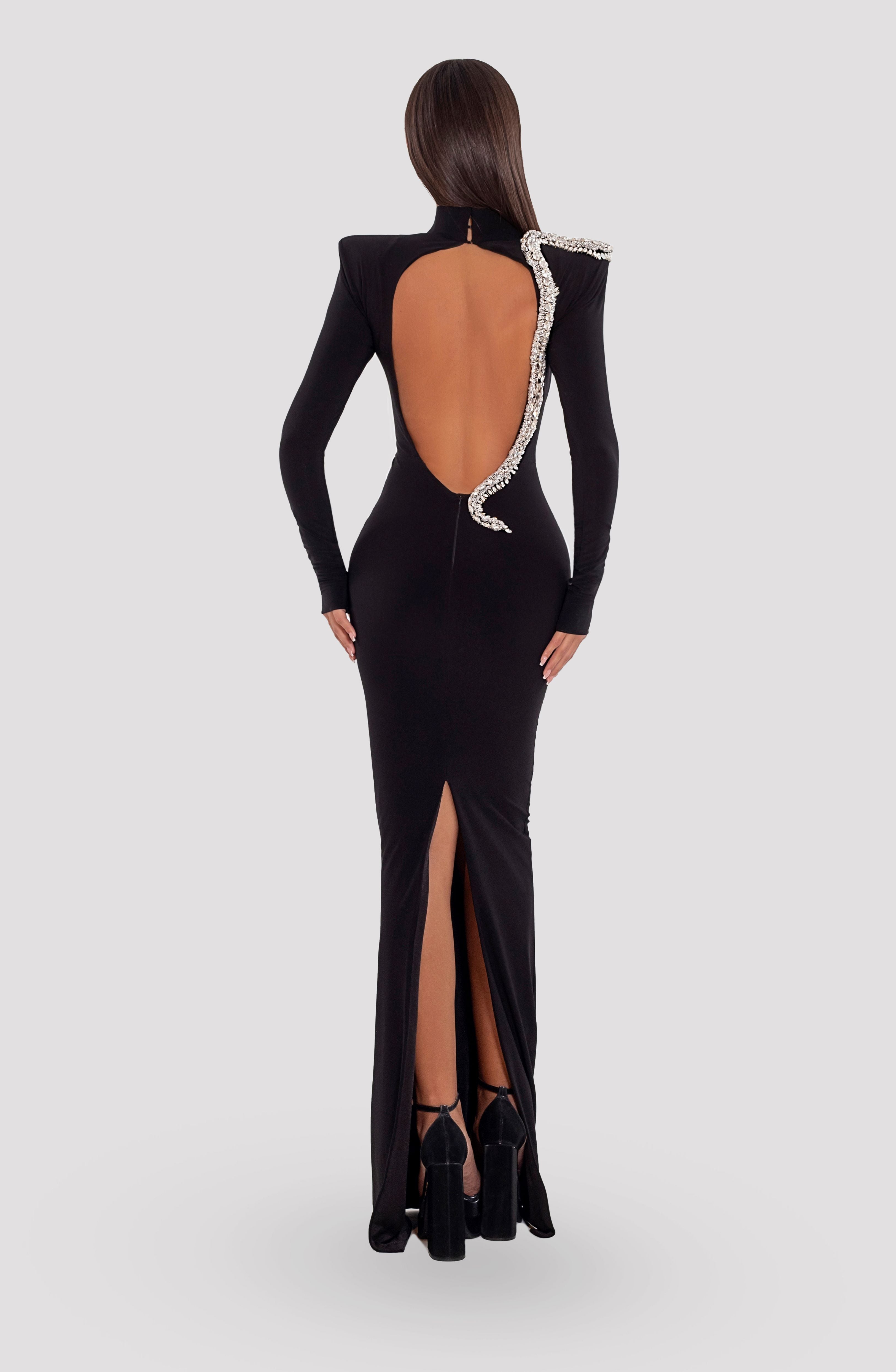 DIAMOND SNAKE OPEN BACK DRESS DIAMOND SNAKE OPEN BACK DRESS