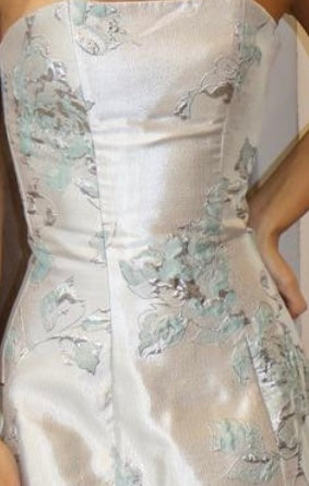 FRENCH BROCADE TULIP MINI DRESS