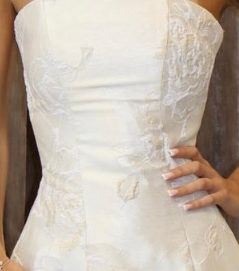 FRENCH BROCADE TULIP MINI DRESS