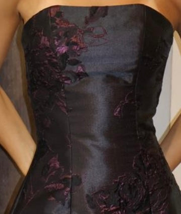 FRENCH BROCADE TULIP MINI DRESS