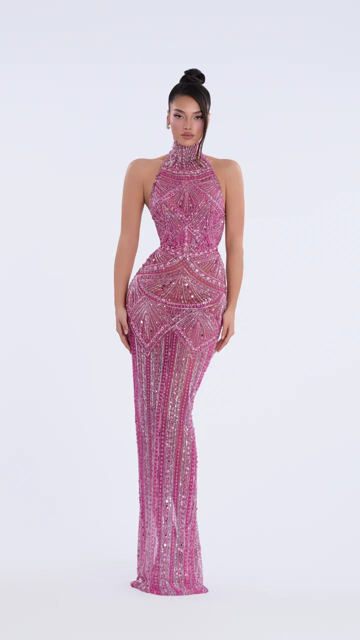 BLUSH STARDUST GOWN
