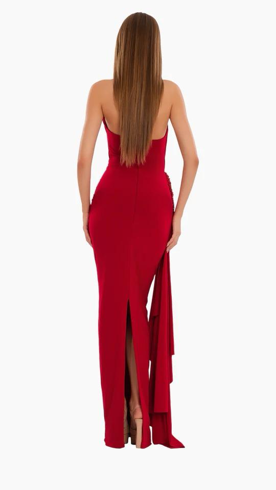 HALTER SCARLET GOWN