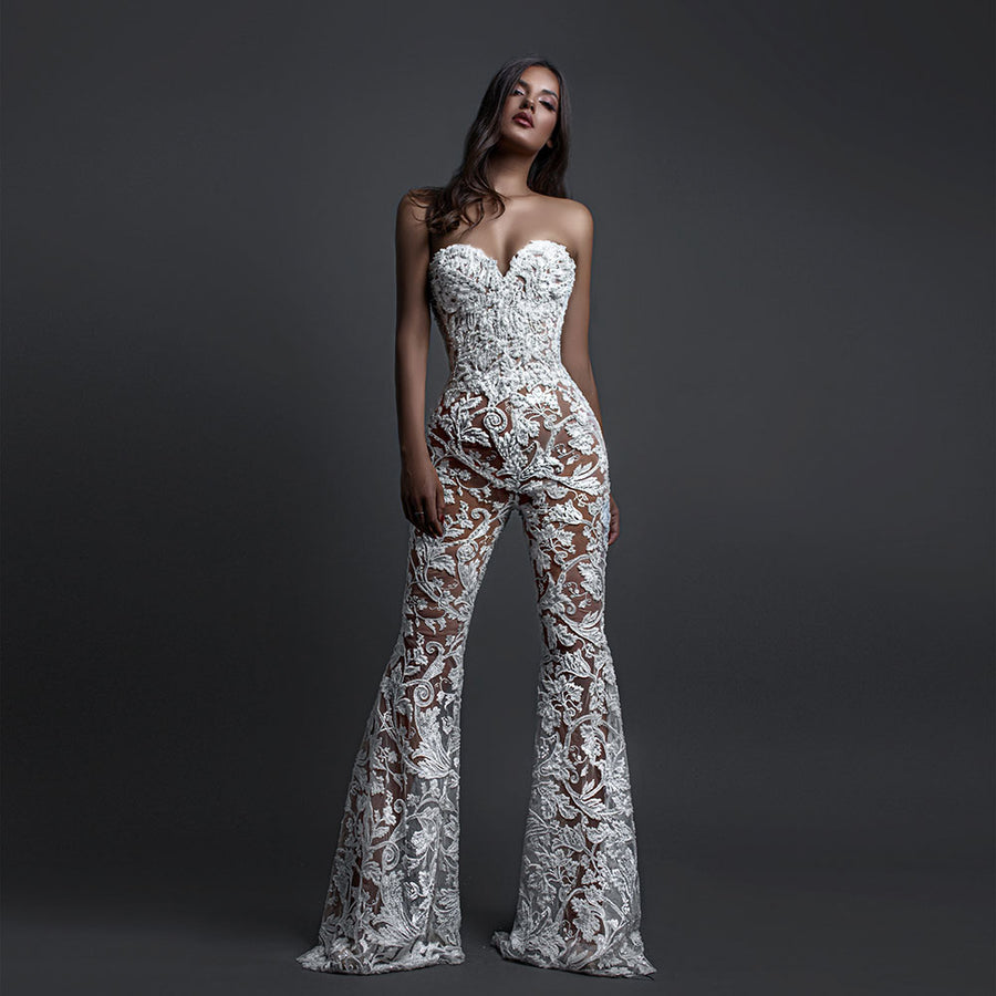 ALBINA DYLA BEADED LACE JUMPSUIT